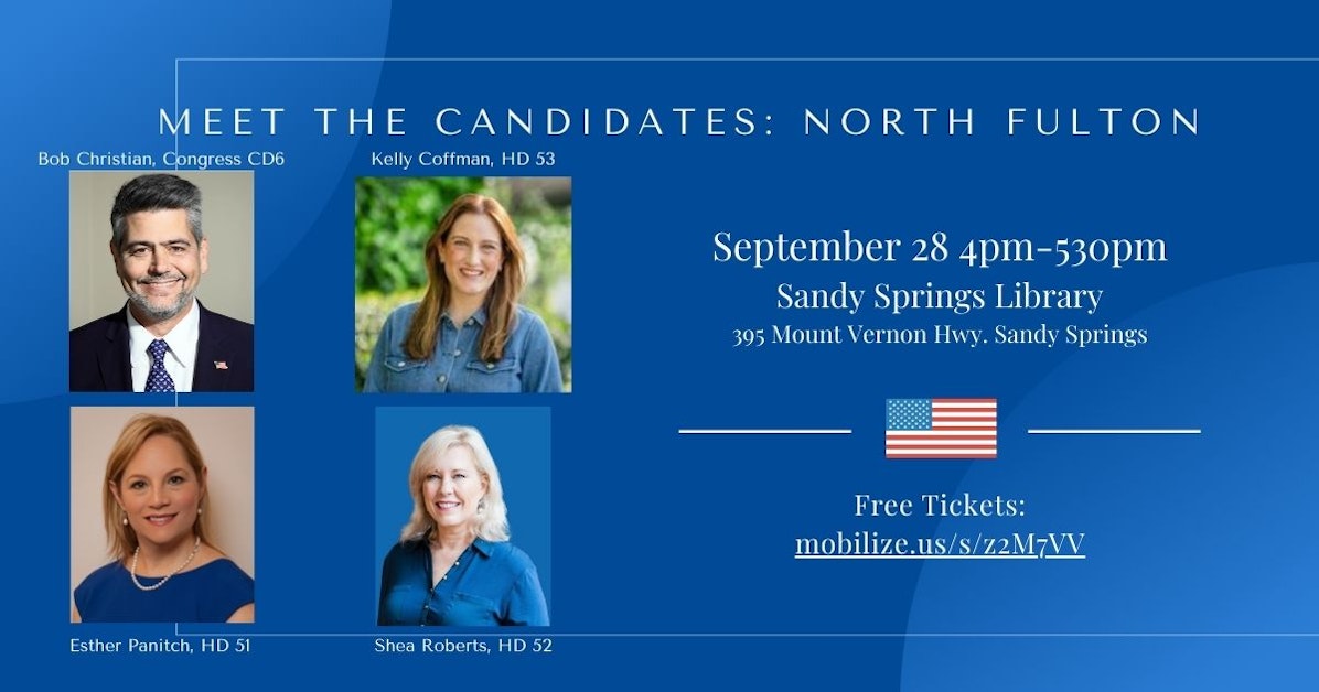 Meet The Candidates Sandy Springs Library · Mobilize